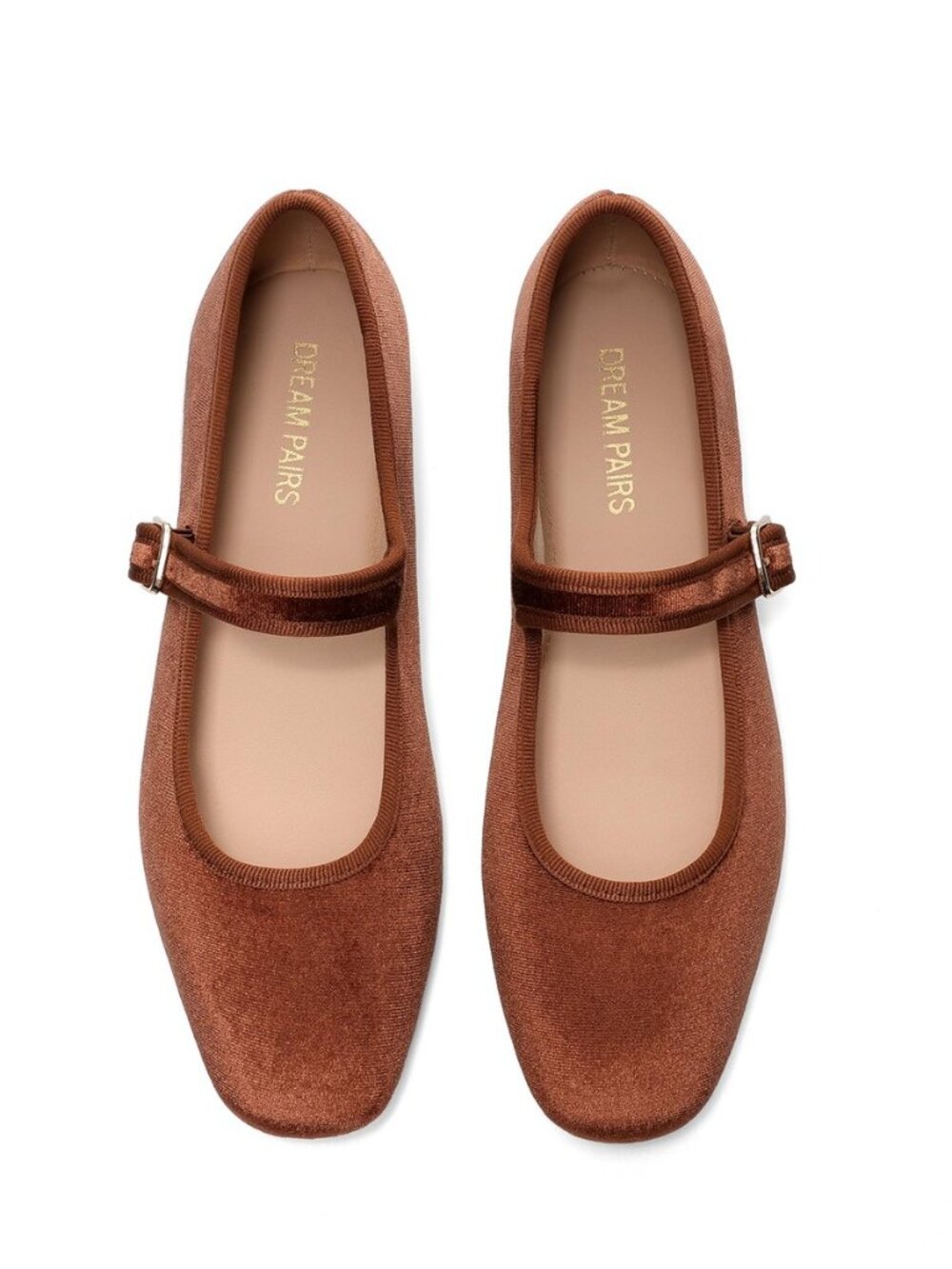 Women's Velvet Mary Jane Ballet Flats